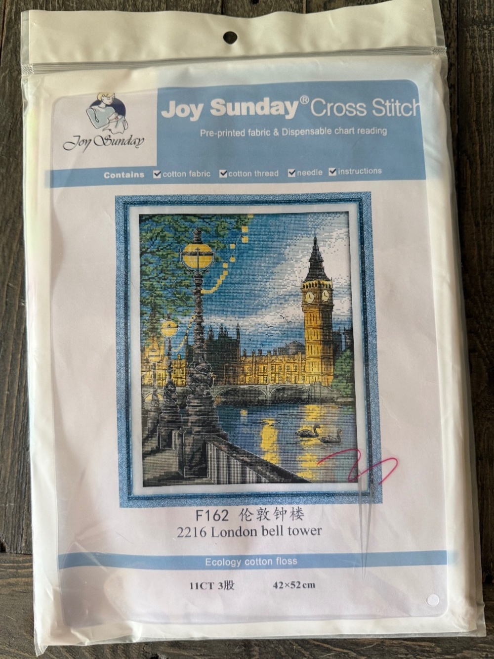 London Tower  Joy Sunday Pre-Printed Cross Stitch Kit 11ct Aida - NEW